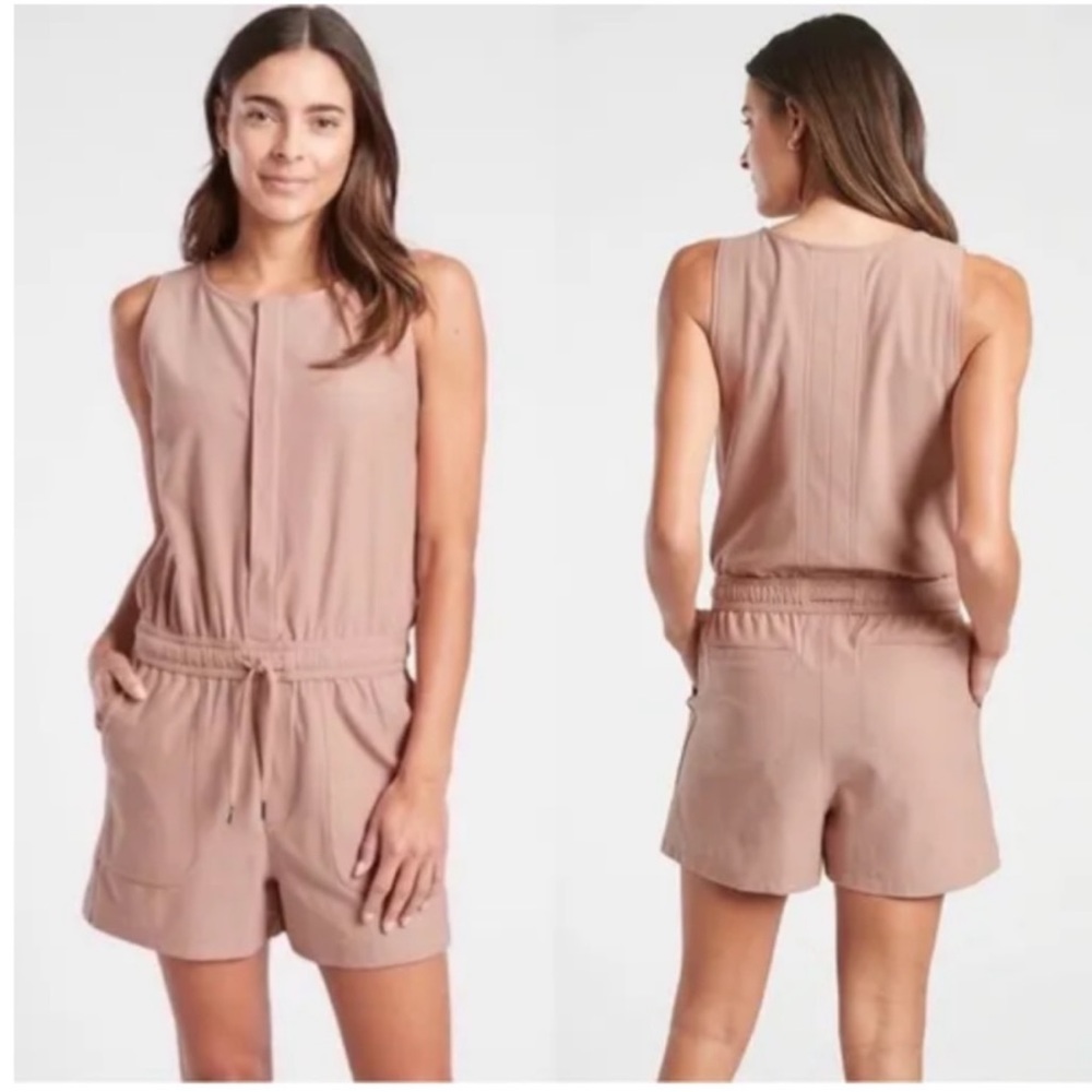Athleta SM Farallon romper, blush pink